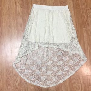 High Low Lace Skirt